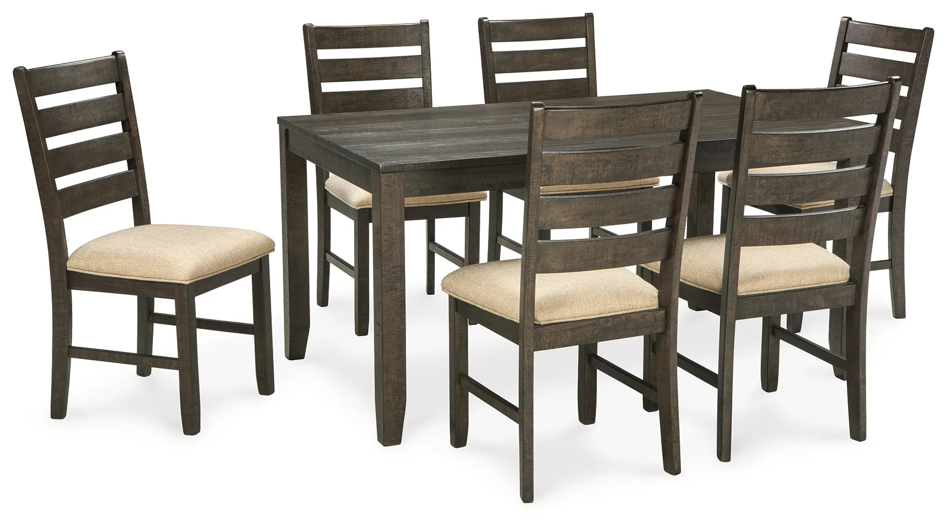 Rokane Dining Table And Chairs (Set Of 7)