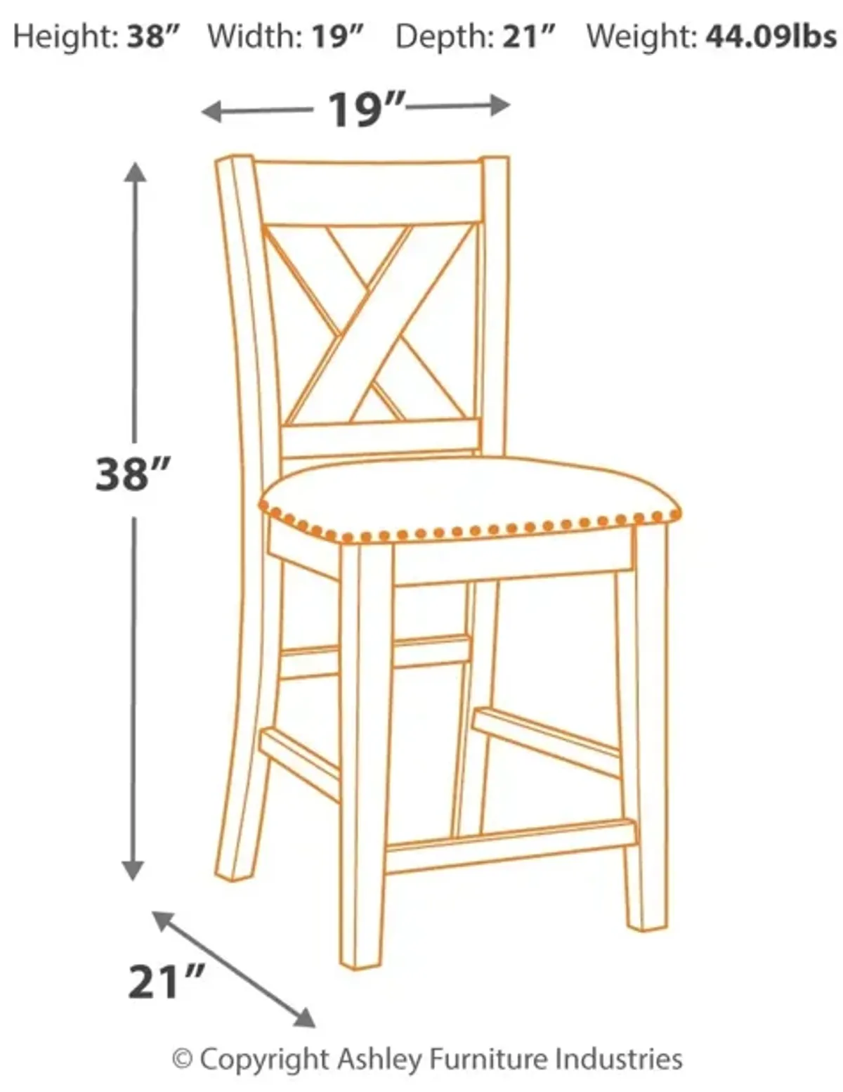 Caitbrook Counter Height Bar Stool