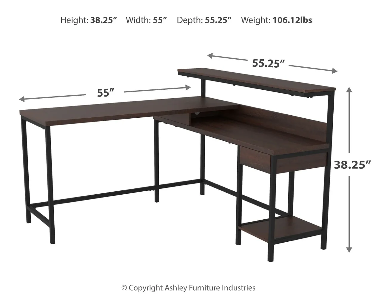 Camiburg Home Office L-Desk With Storage