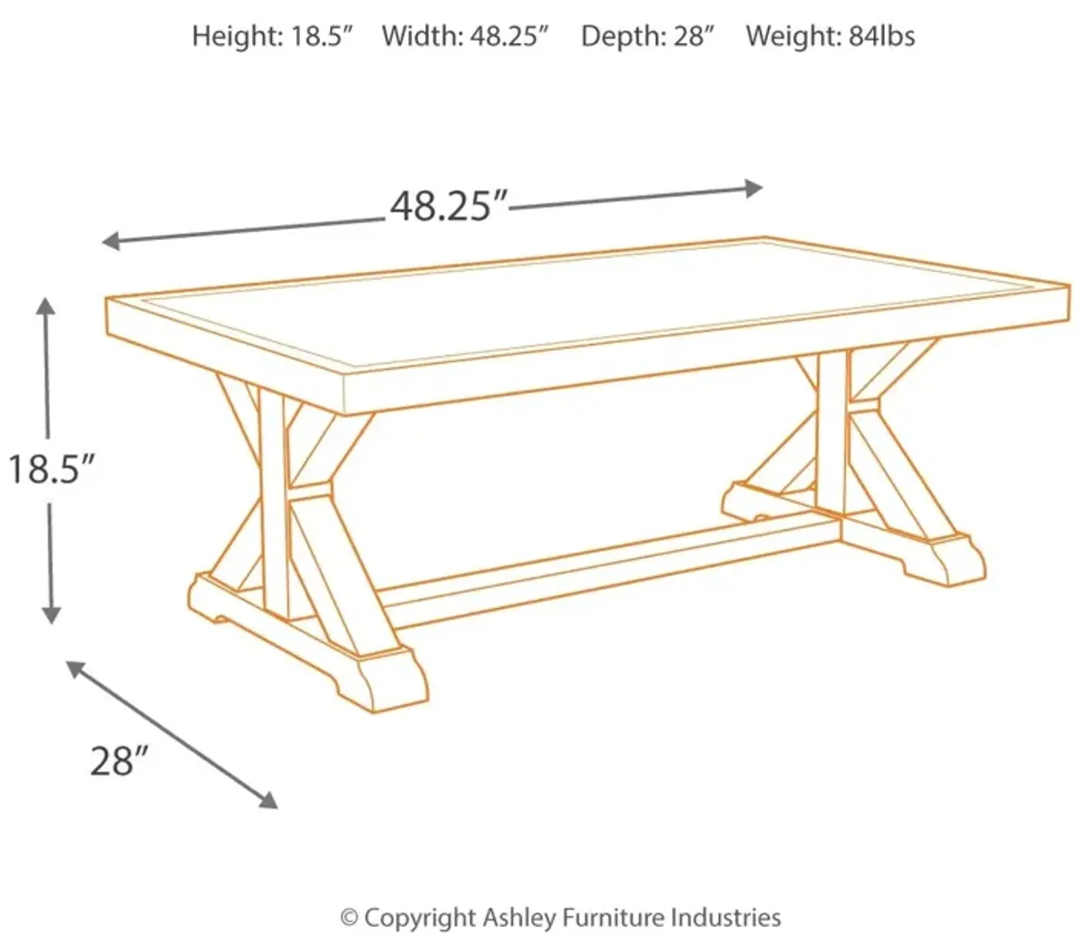 Beachcroft Outdoor Coffee Table