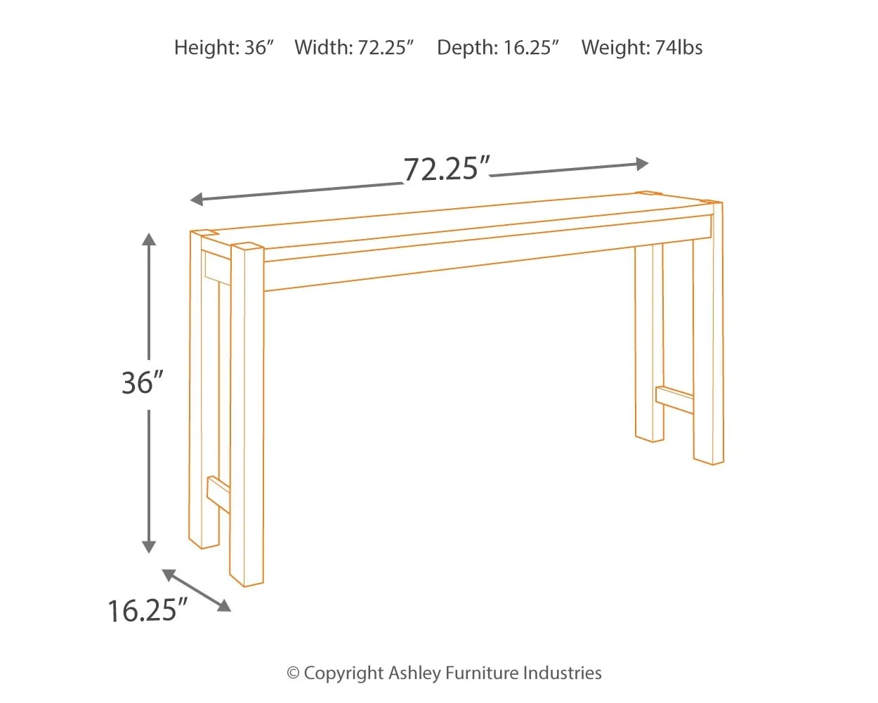 Torjin Counter Height Dining Table