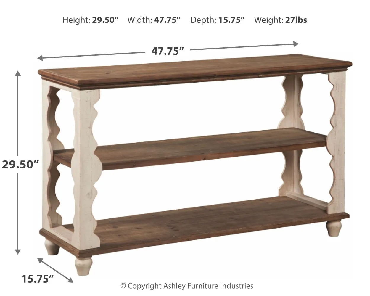 Alwyndale Sofa Console Table