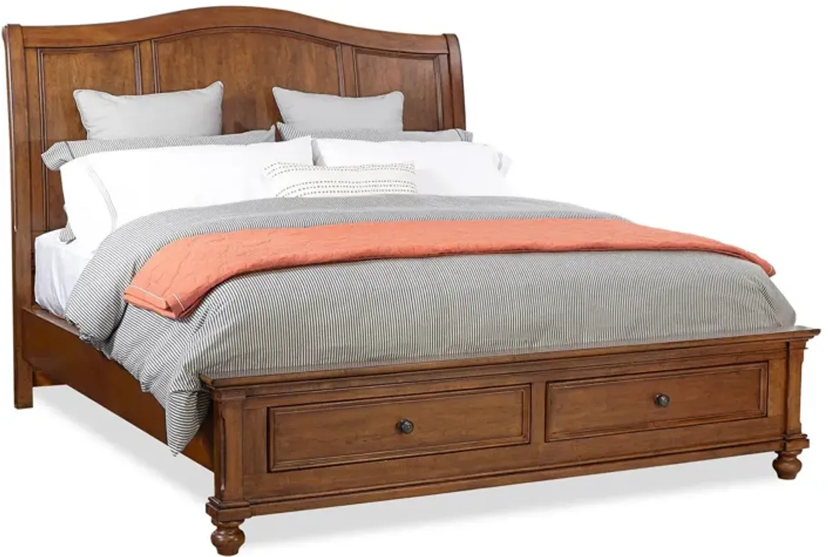 Oakford Queen Sleigh Storage Bed