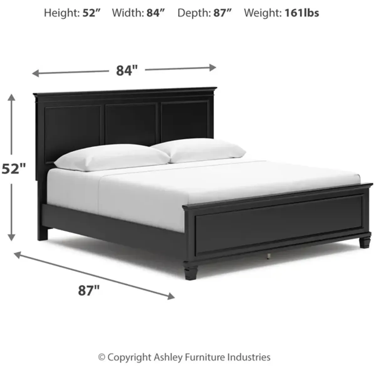 Lanolee King Panel Bed