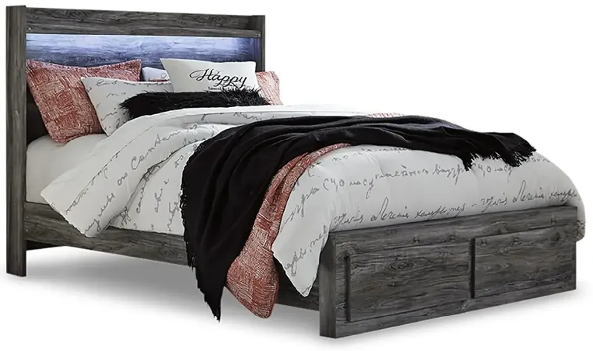 Baystorm Queen Panel Bed With 2 Storage Drawers