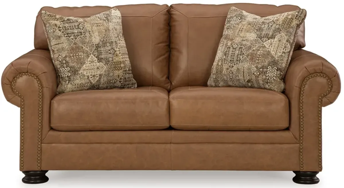 Carianna Leather Loveseat