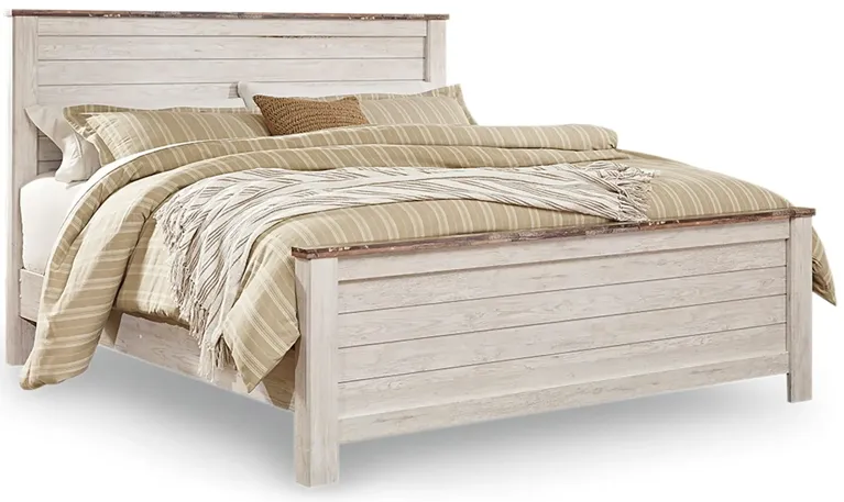 Willowton Panel Bed King