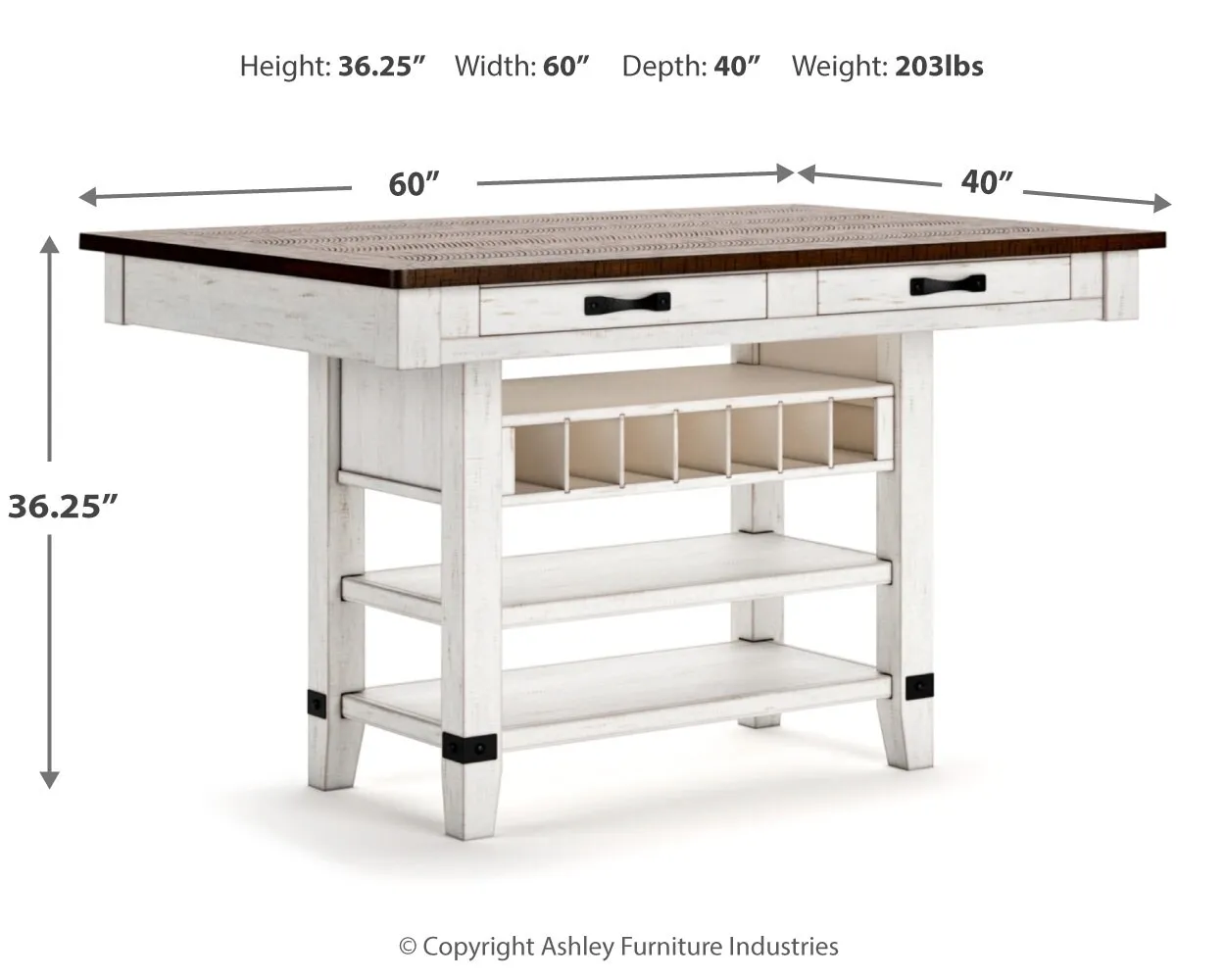 Valebeck Counter Height Dining Table