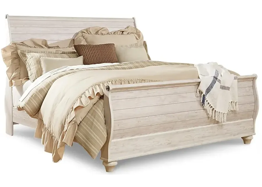 Willowton Sleigh Bed King