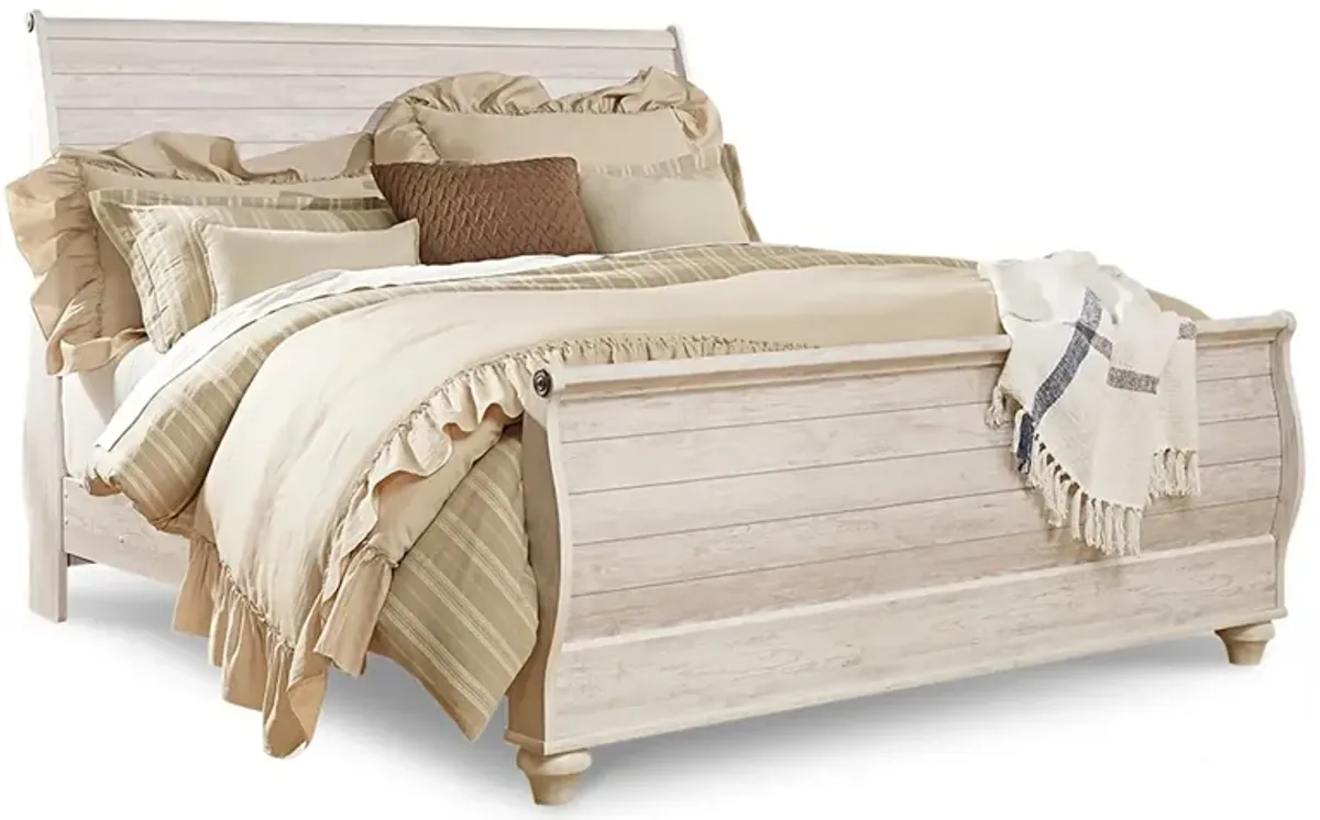 Willowton Sleigh Bed King