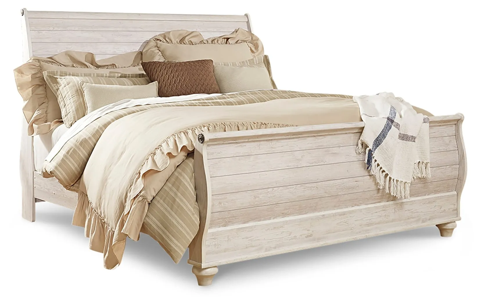 Willowton Sleigh Bed King