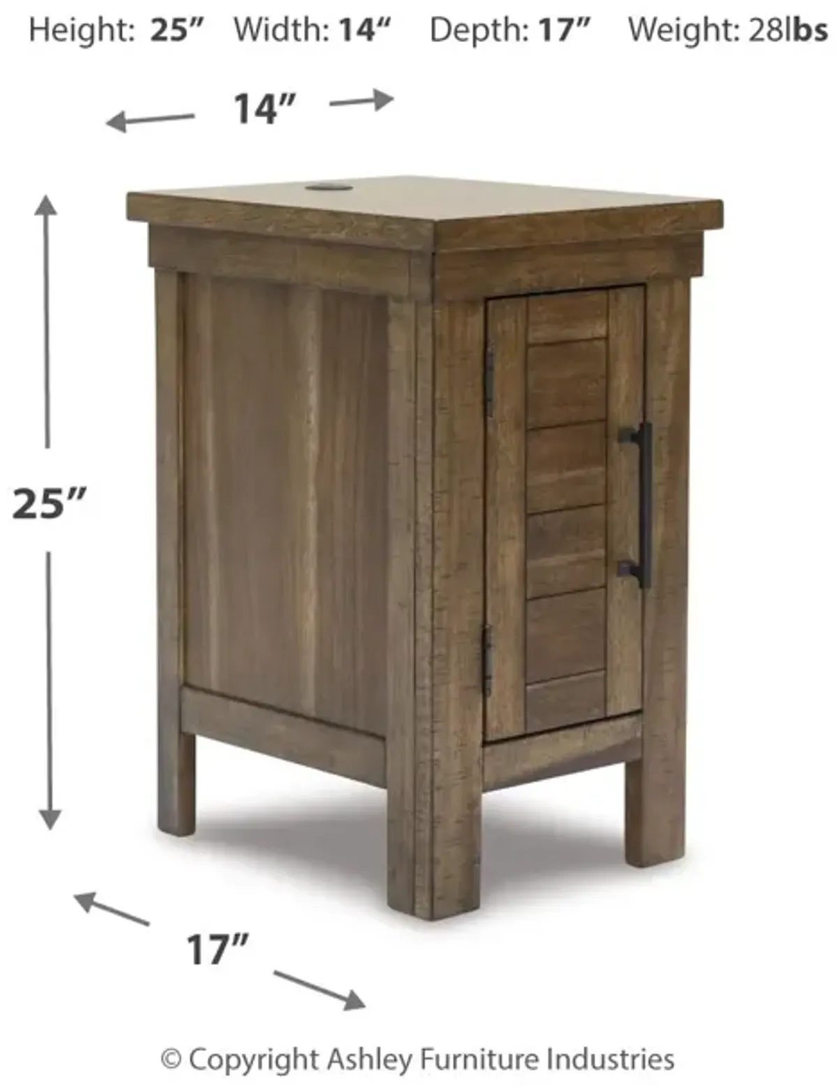 Moriville Chairside End Table