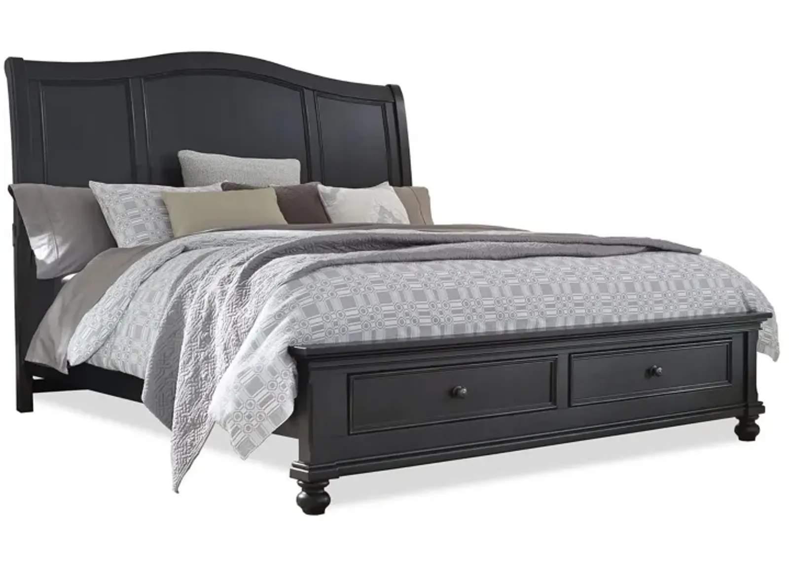 Oakford Queen Sleigh Storage Bed