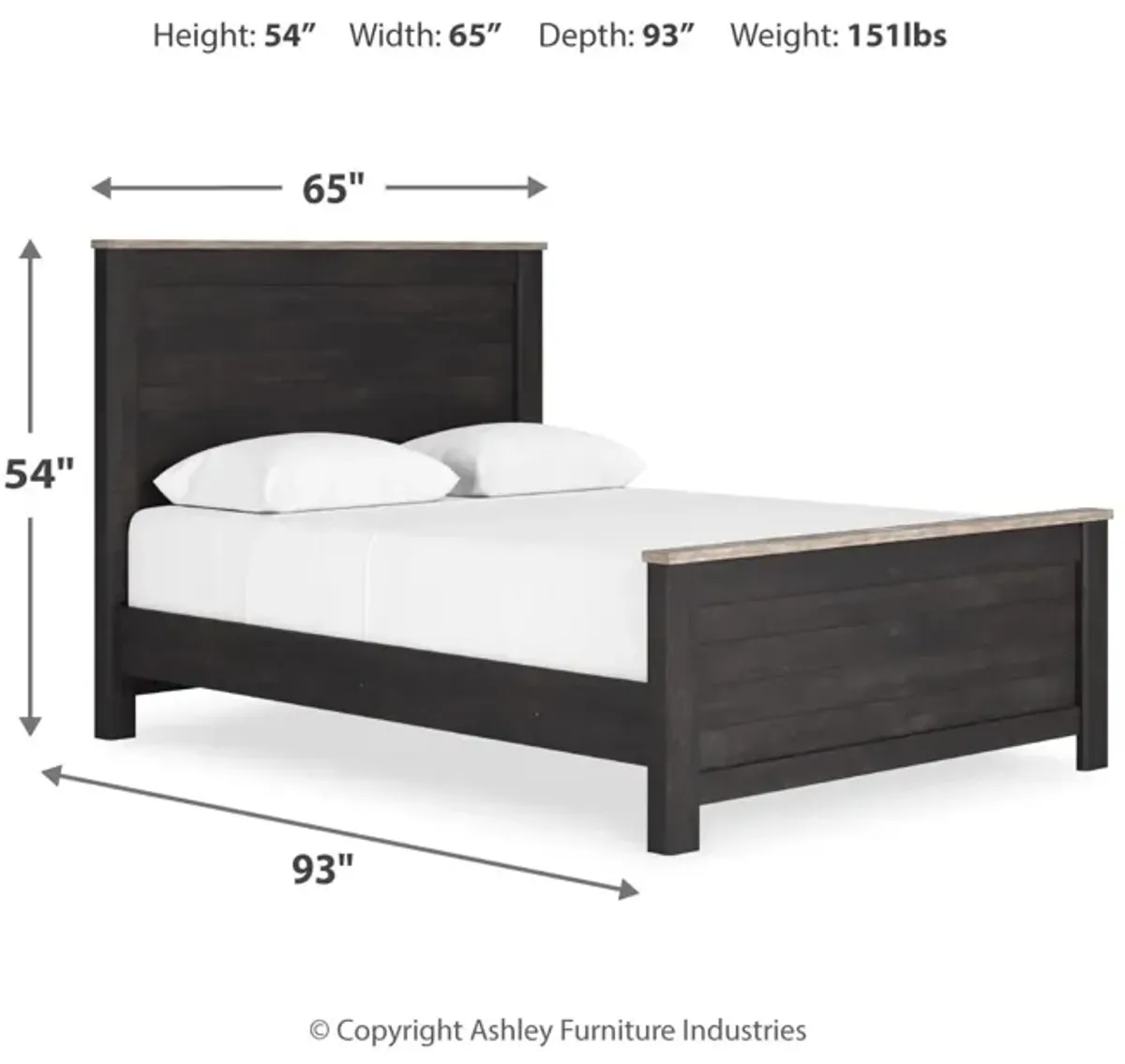 Nanforth Queen Panel Bed