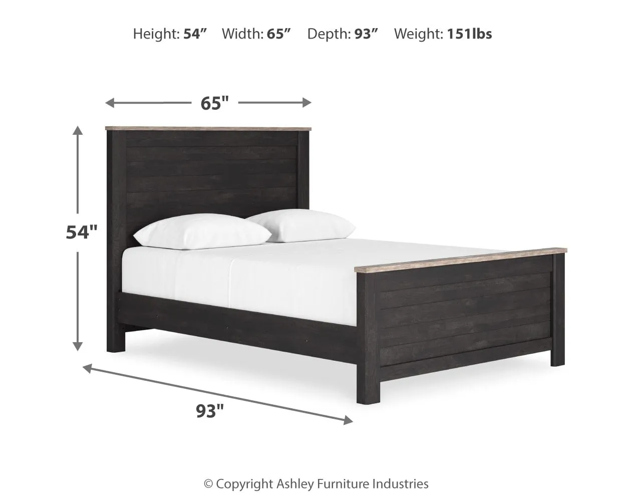 Nanforth Queen Panel Bed