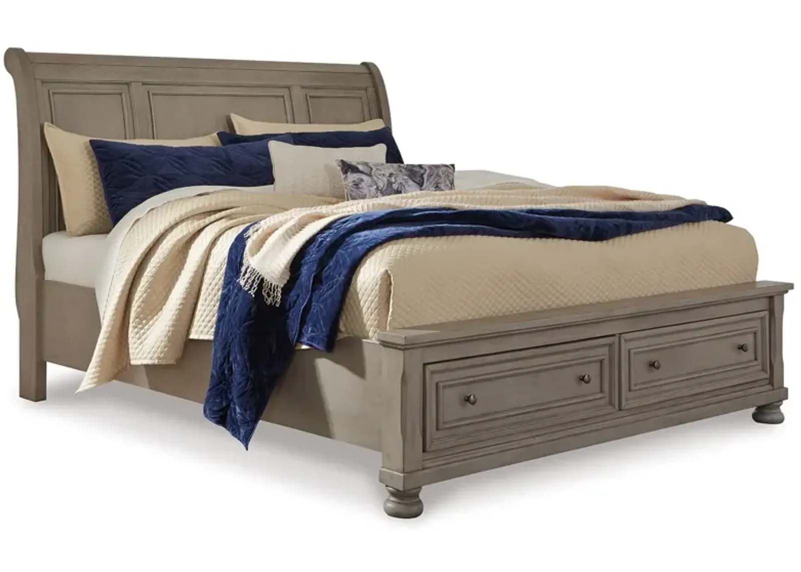 Lettner Sleigh Storage Bed Queen