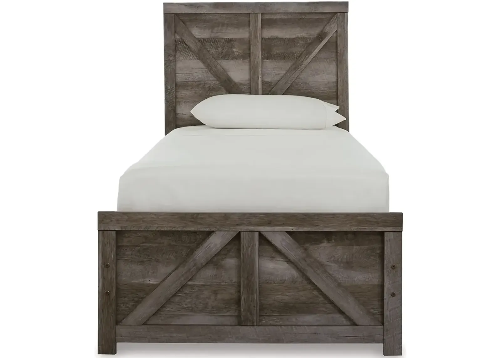 Wynnlow Twin Crossbuck Panel Bed