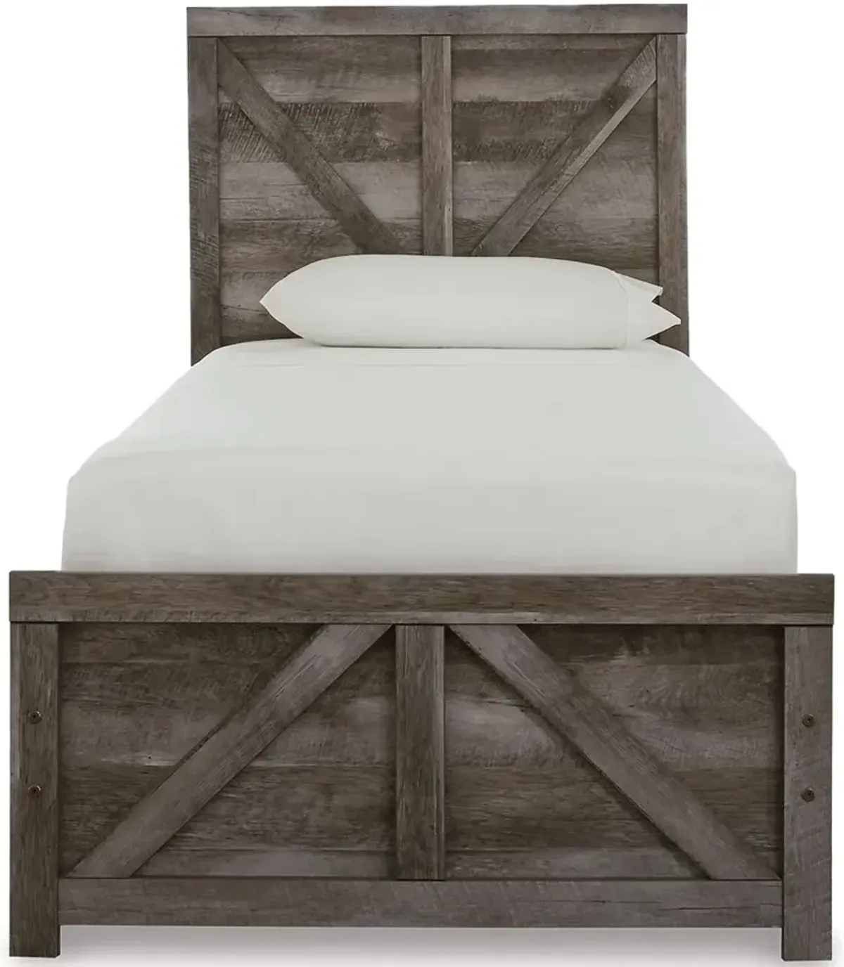 Wynnlow Twin Crossbuck Panel Bed