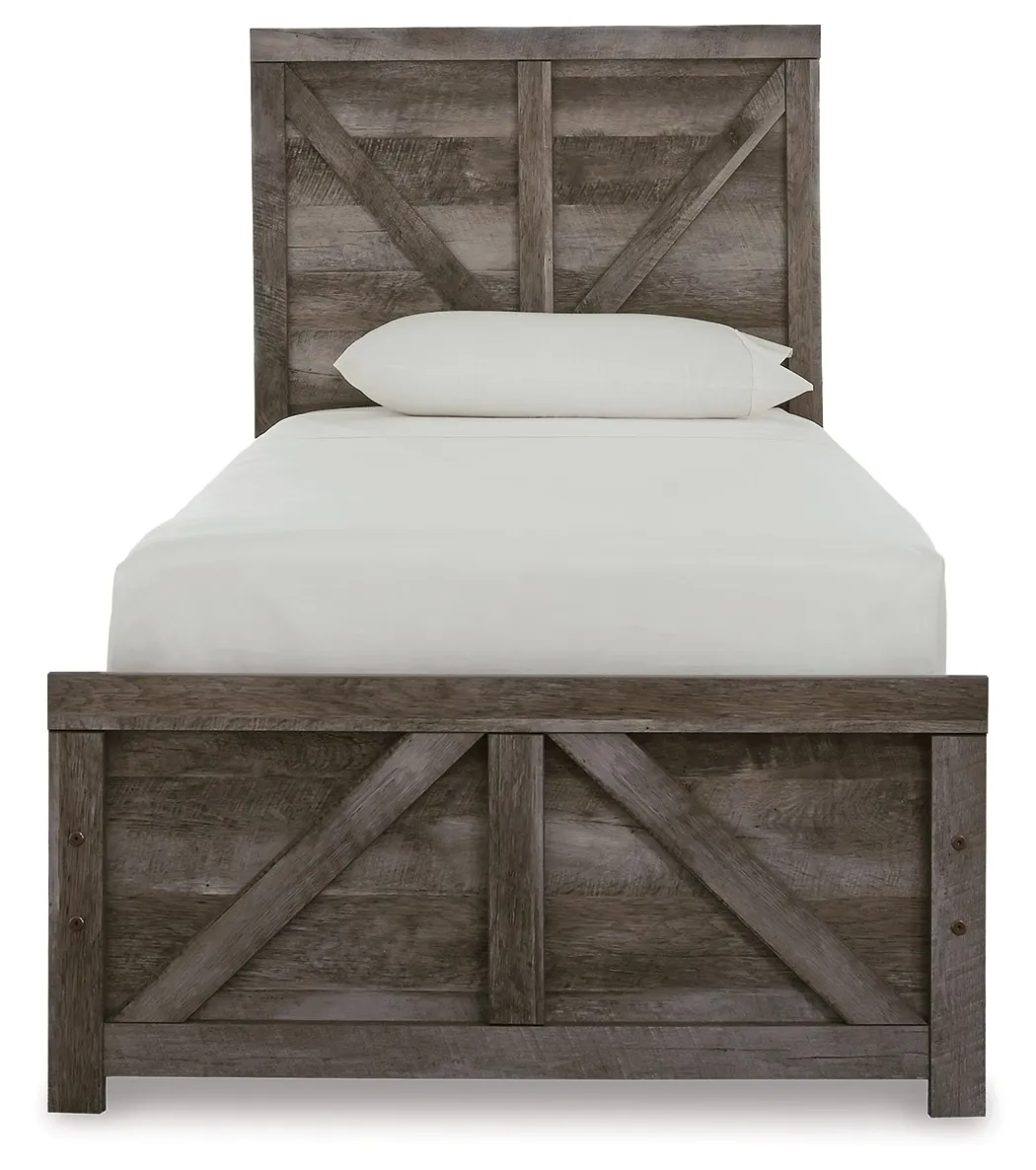 Wynnlow Twin Crossbuck Panel Bed