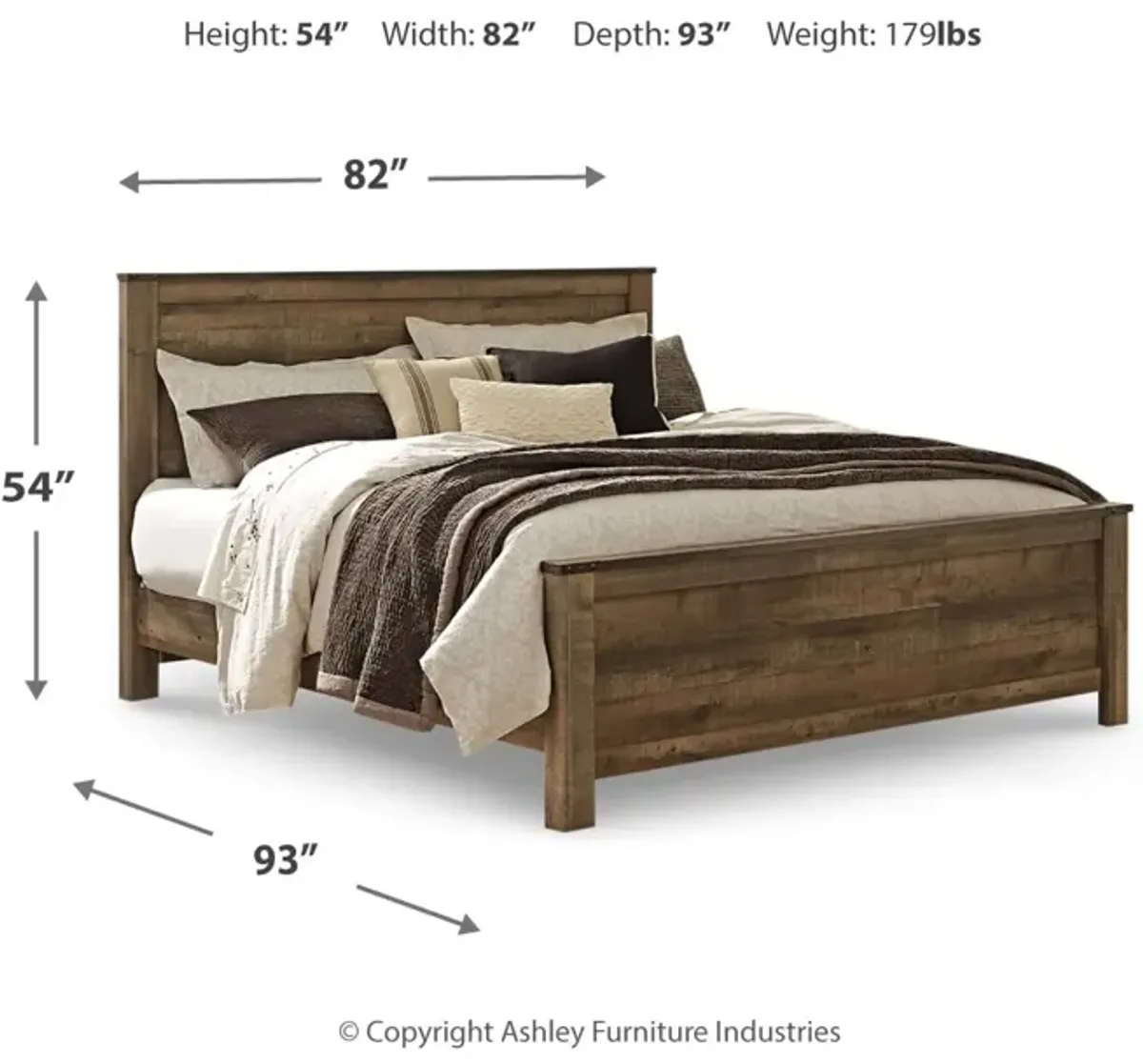 Trinell King Panel Bed