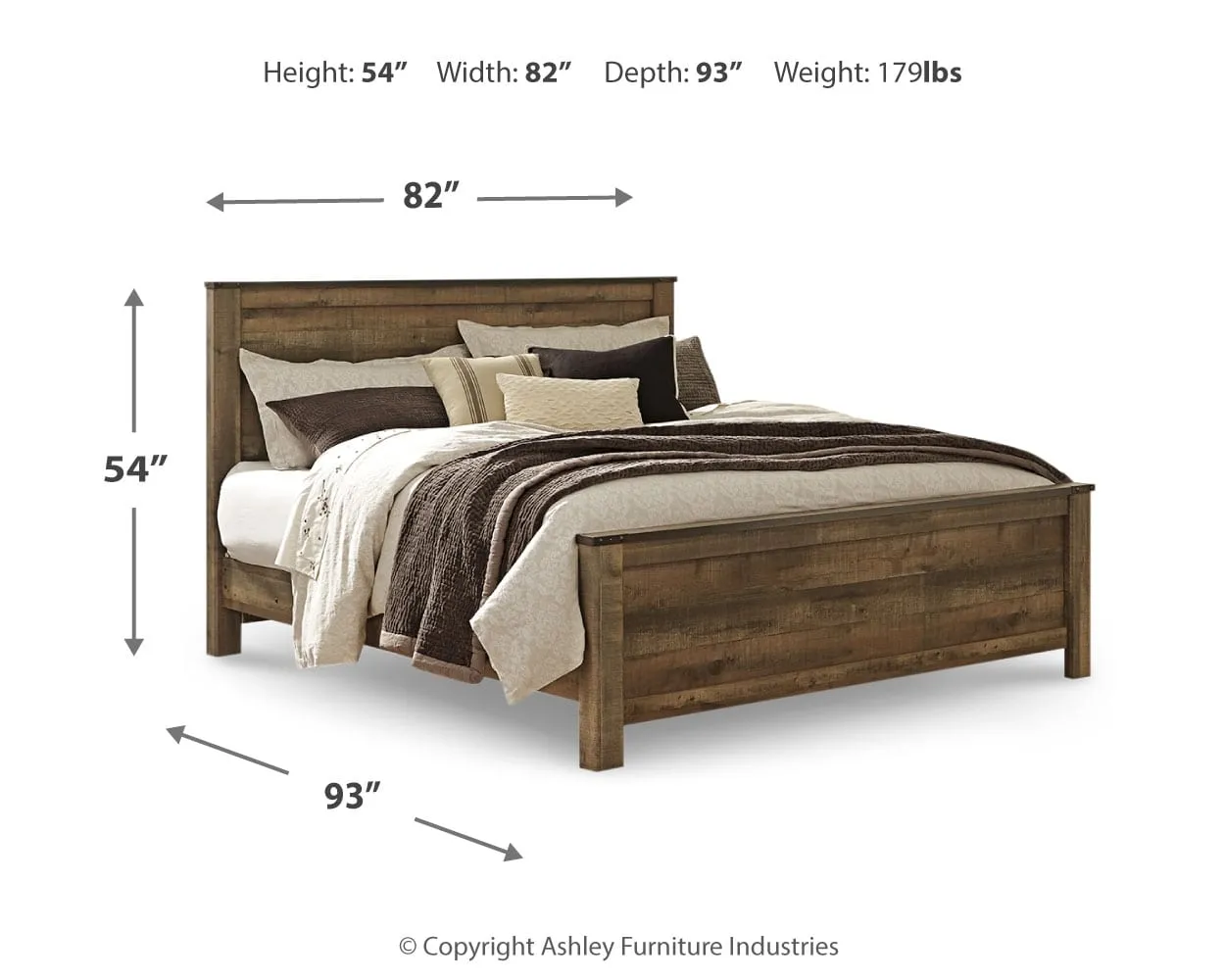 Trinell King Panel Bed