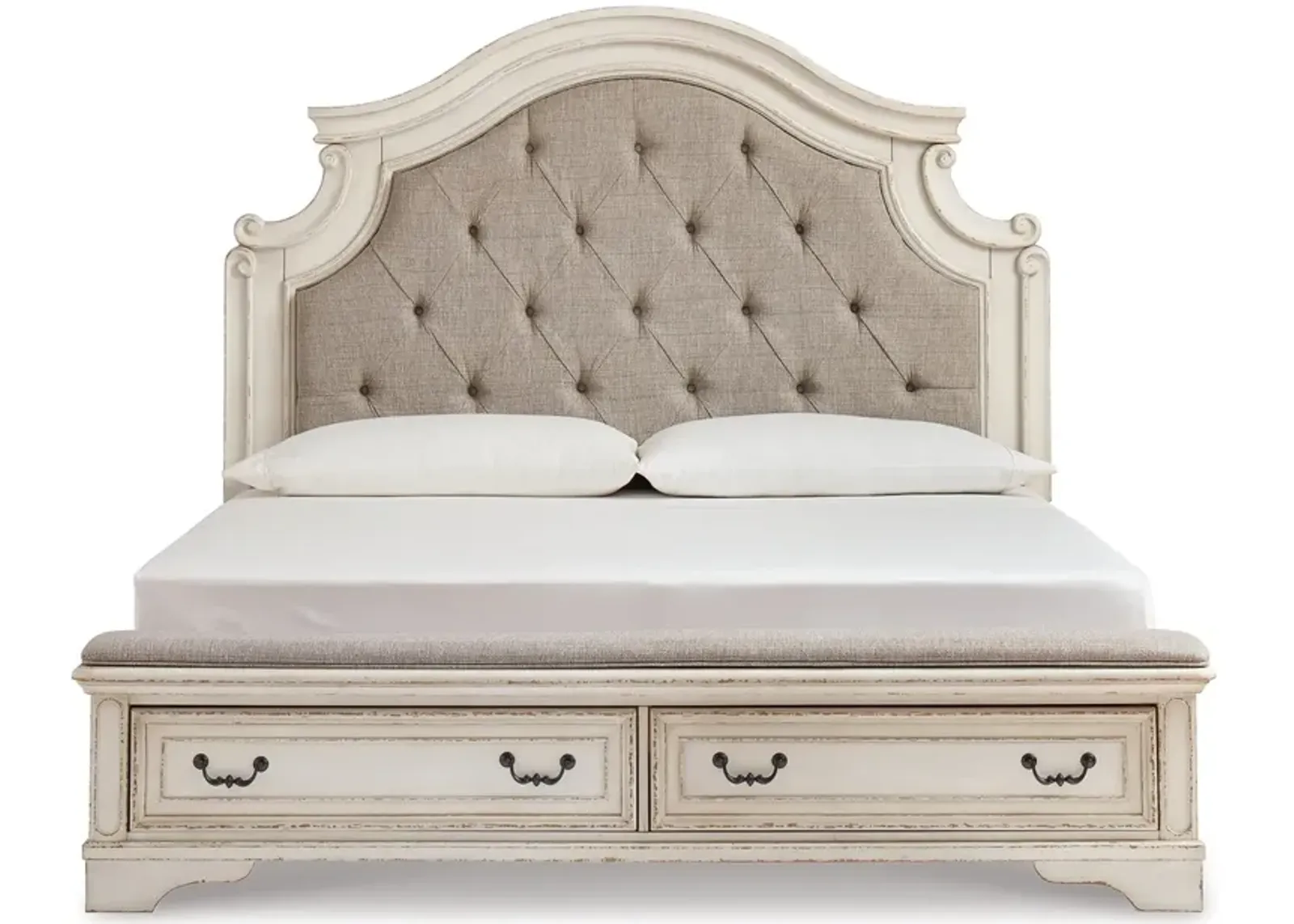 Realyn King Upholstered Storage Bed