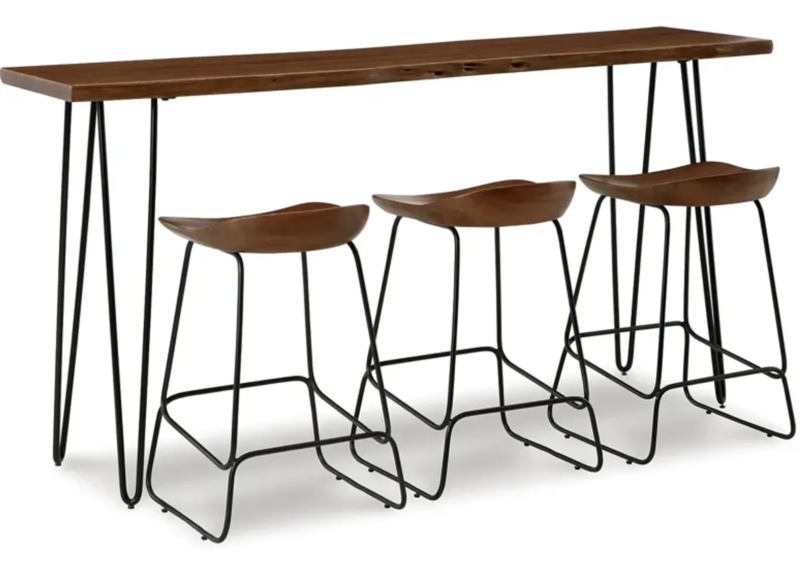 Wilinruck Counter Height Dining Table And 3 Bar Stools