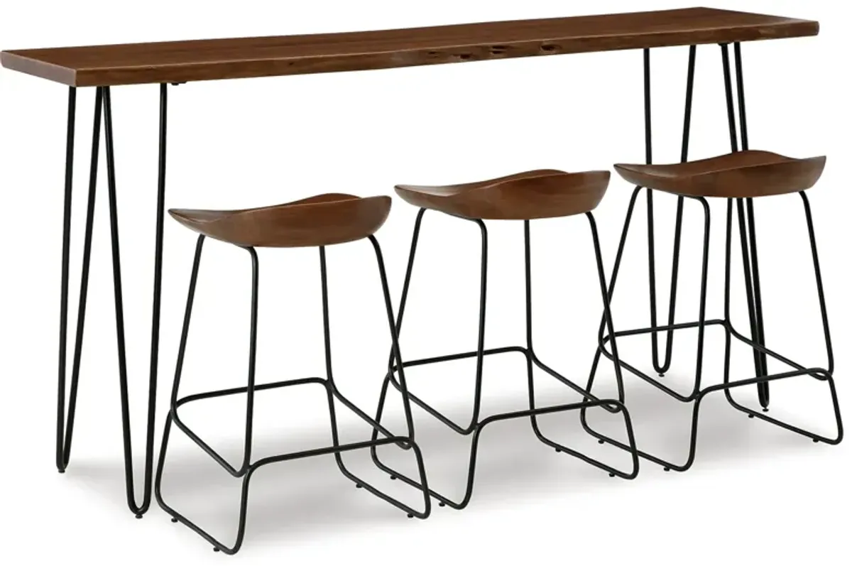 Wilinruck Counter Height Dining Table And 3 Bar Stools