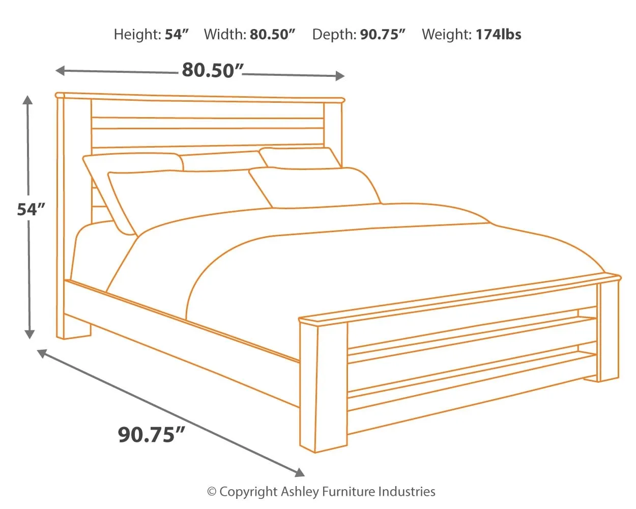 Zelen Panel Bed King