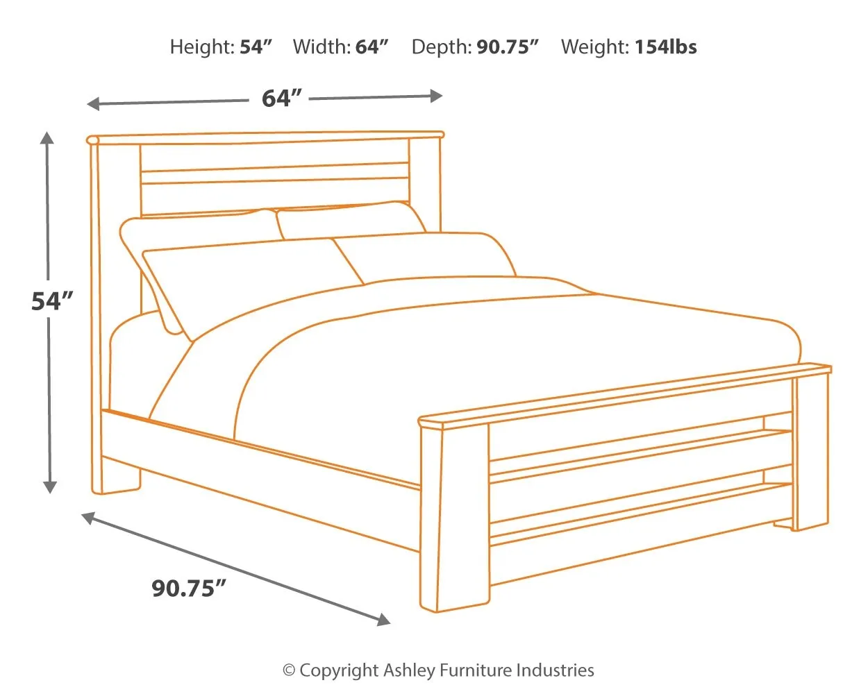 Zelen Panel Bed Queen