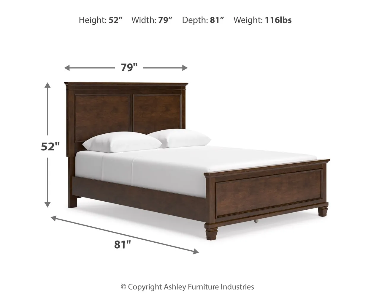 Danabrin Queen Panel Bed