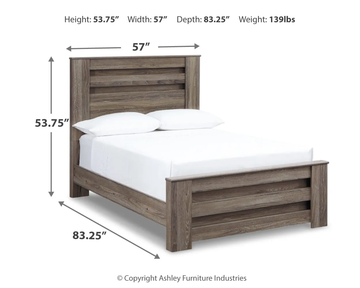 Zelen Panel Bed Full