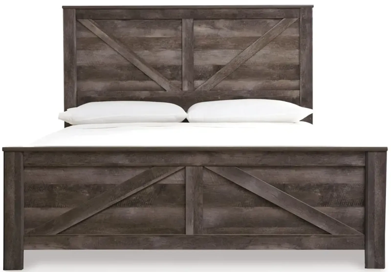 Wynnlow King Crossbuck Panel Bed