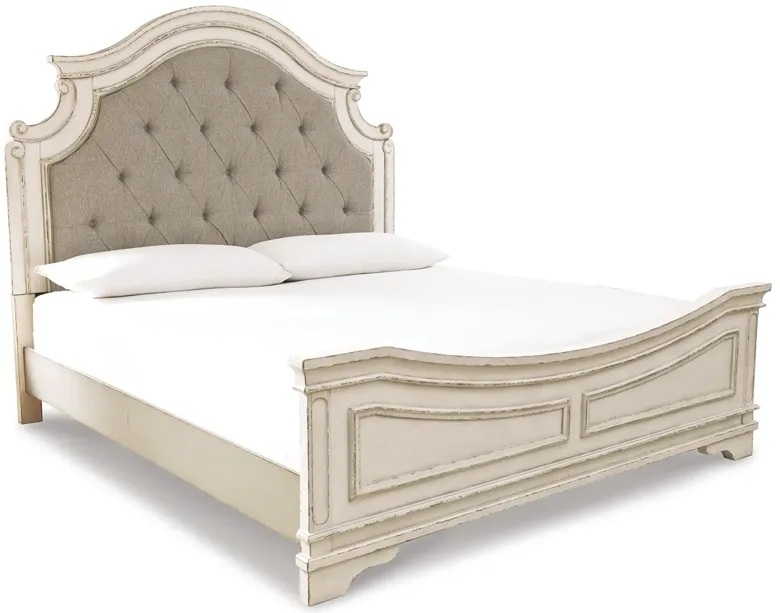 Realyn King Upholstered Panel Bed