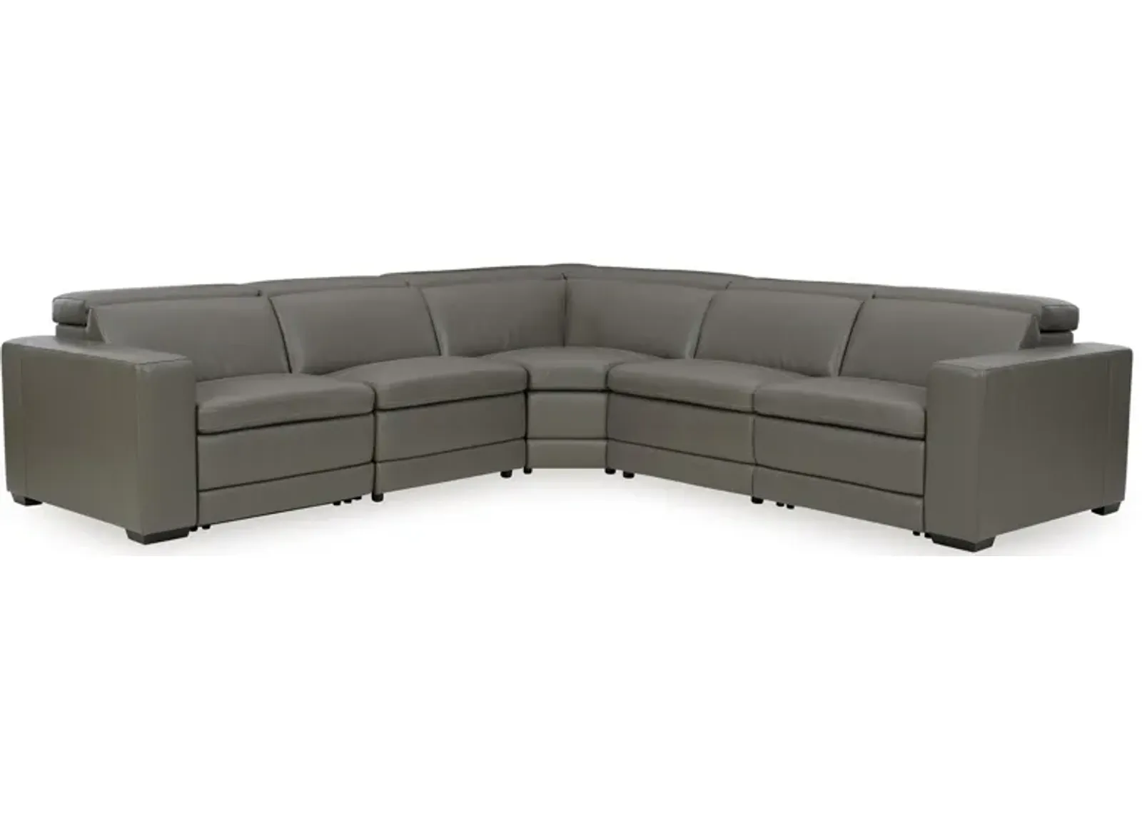 Texline 6-Piece Leather Power Sectional