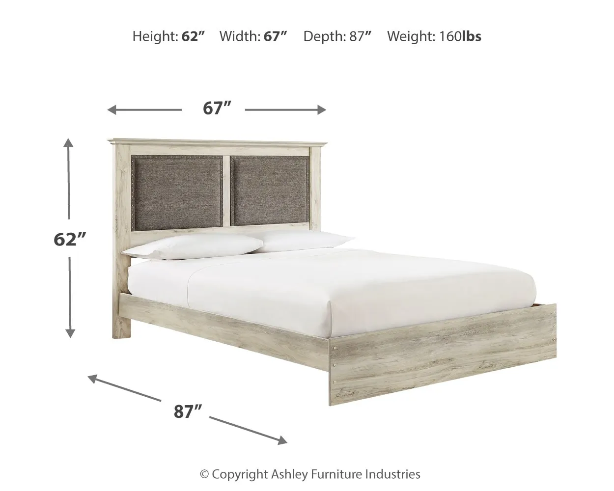 Cambeck Queen Upholstered Panel Bed