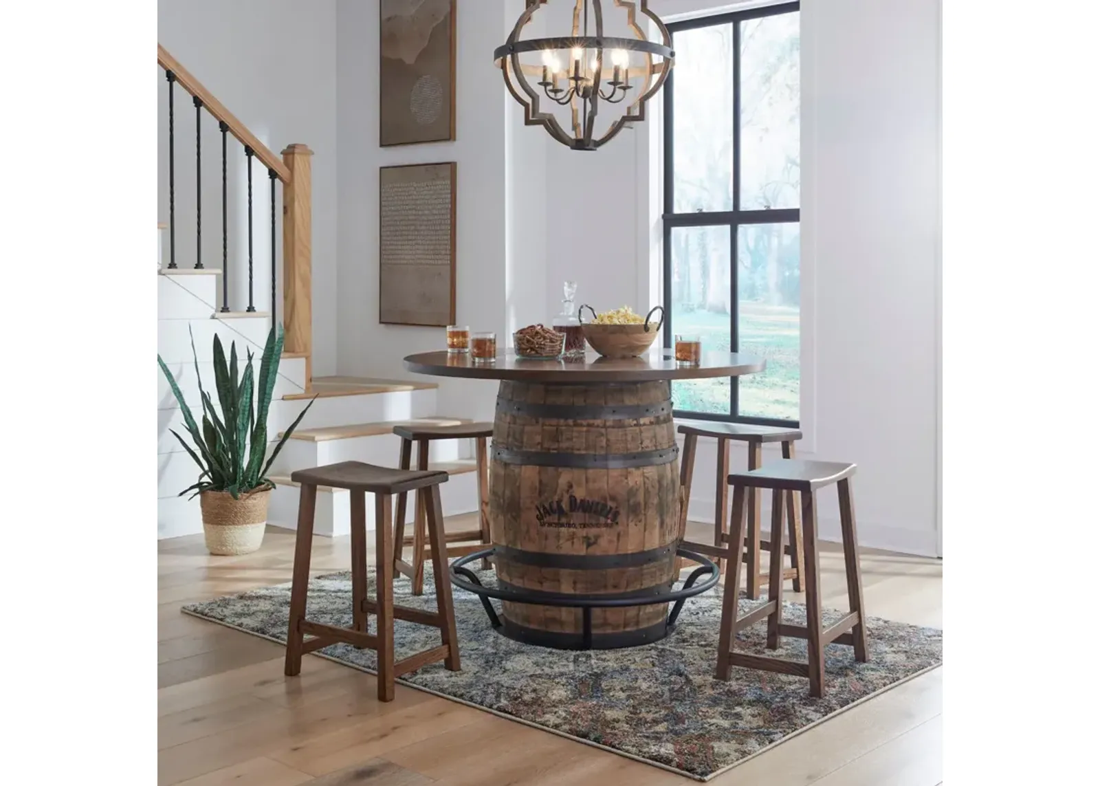 Whiskey Barrel 5-Pc Dining Set