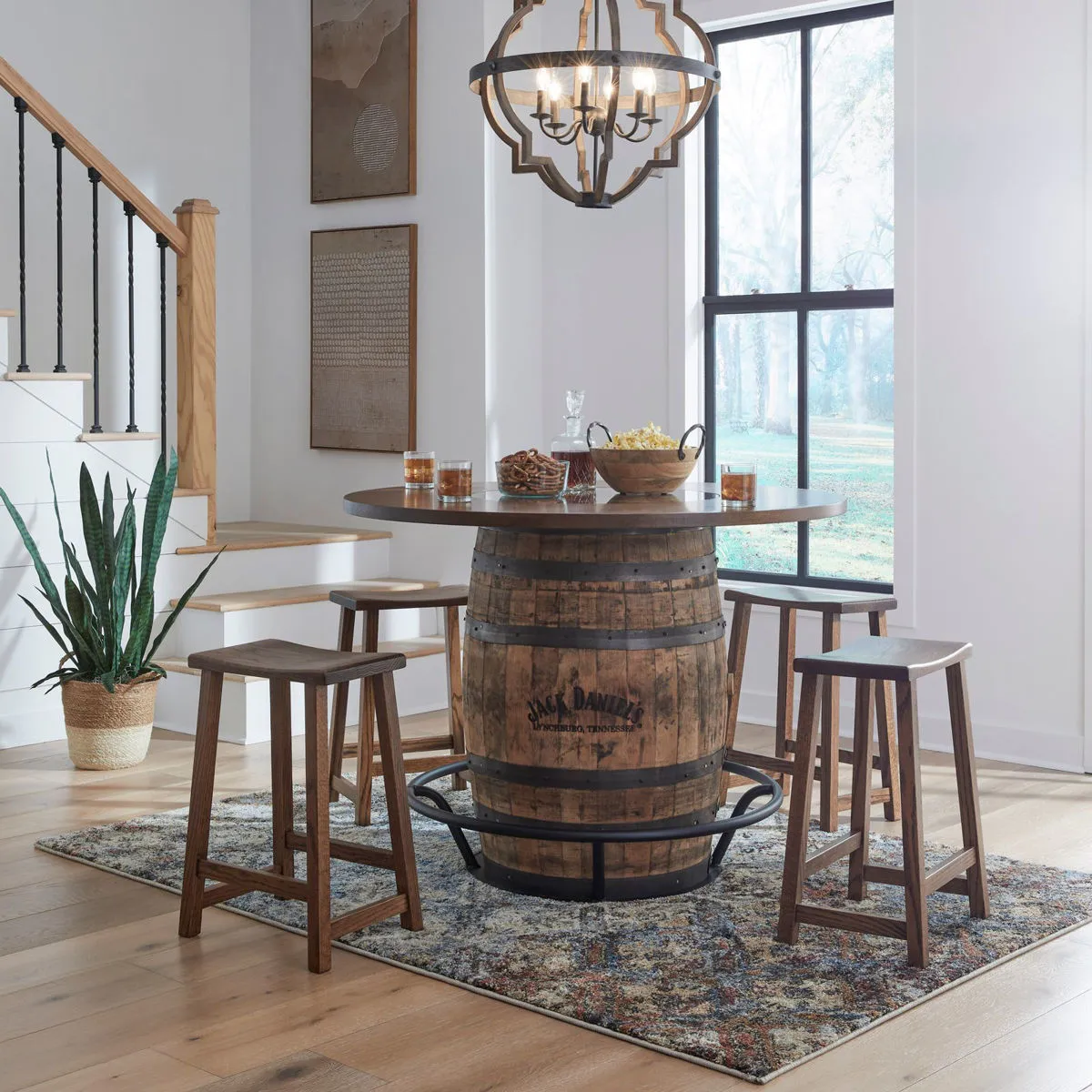 Whiskey Barrel 5-Pc Dining Set