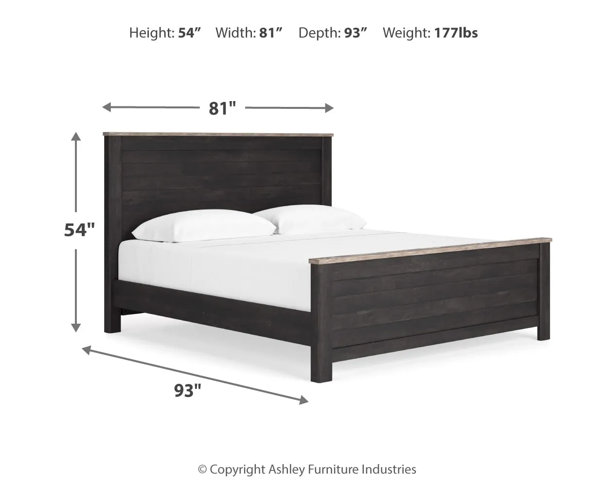 Nanforth King Panel Bed