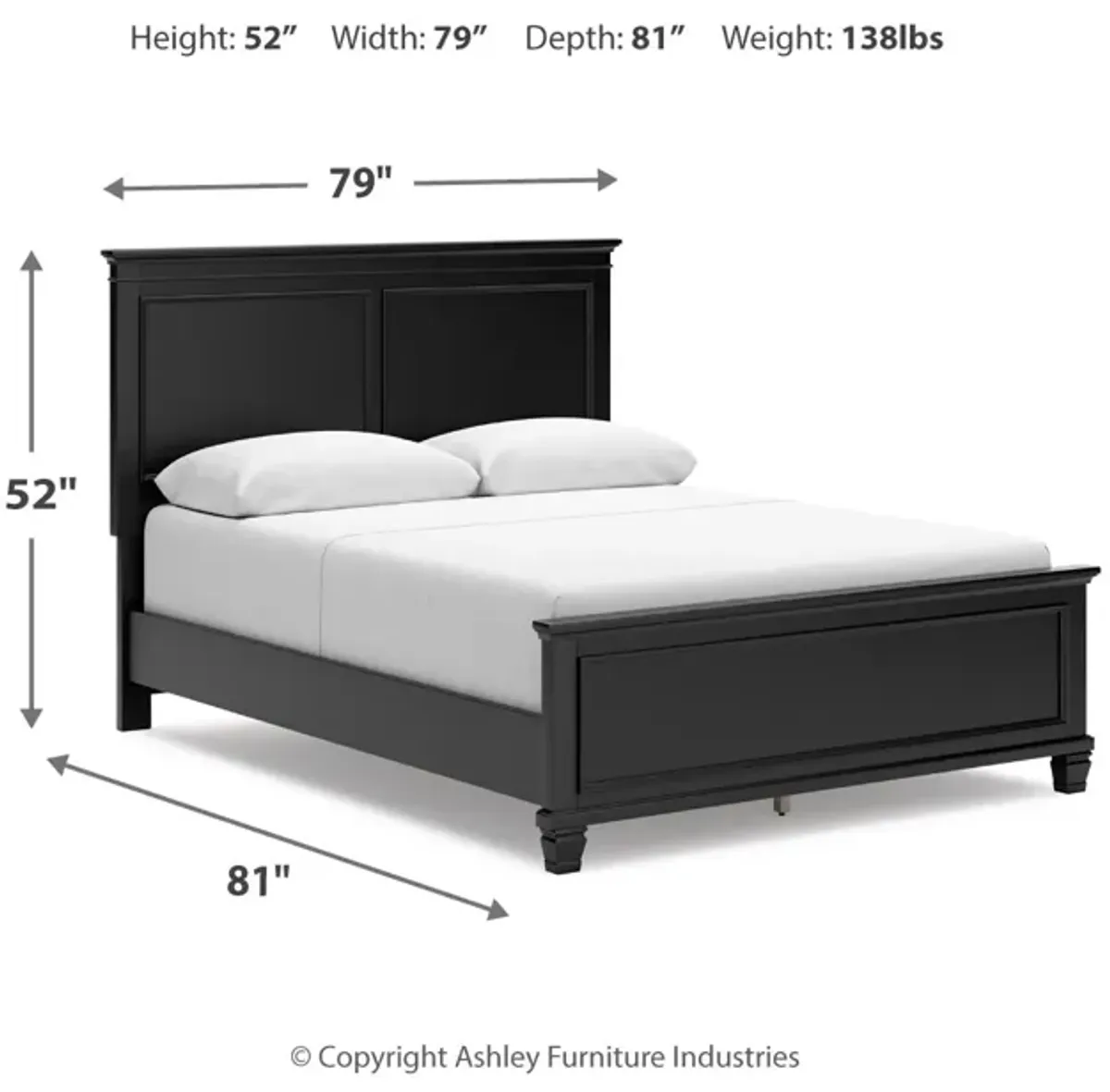 Lanolee Queen Panel Bed