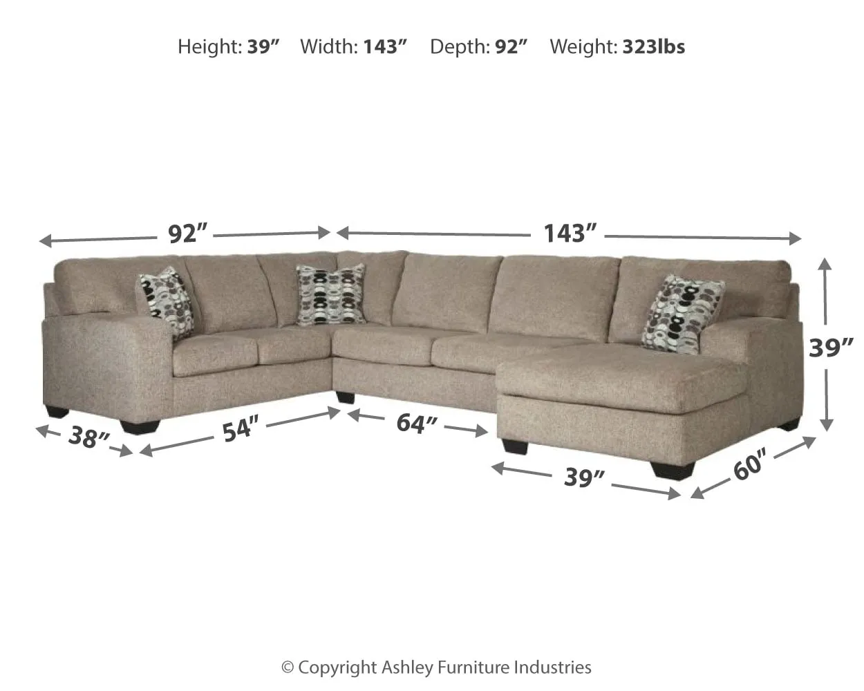 Ballinasloe 3-Piece Sectional