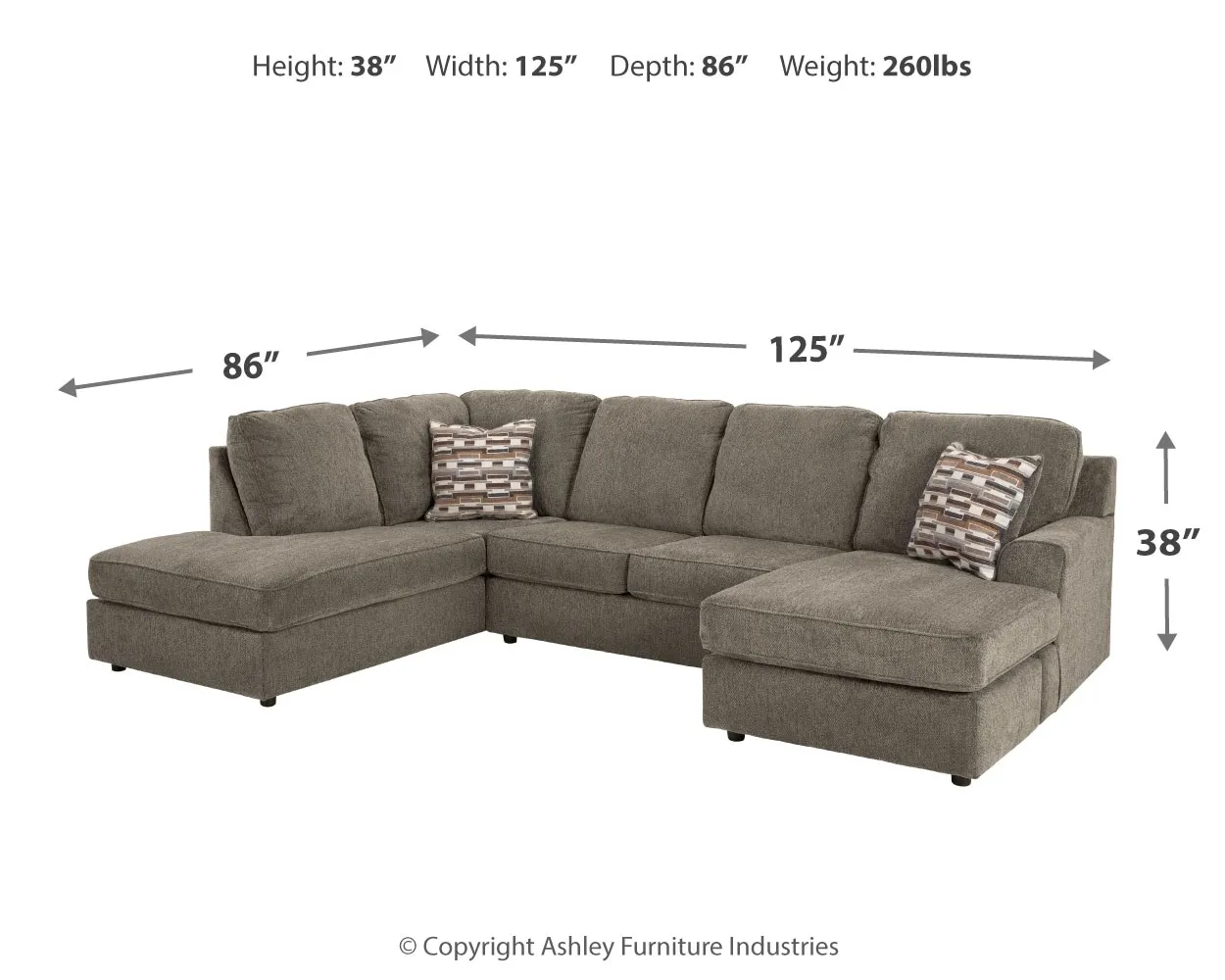 O'phannon 2-Piece Sectional With Chaise