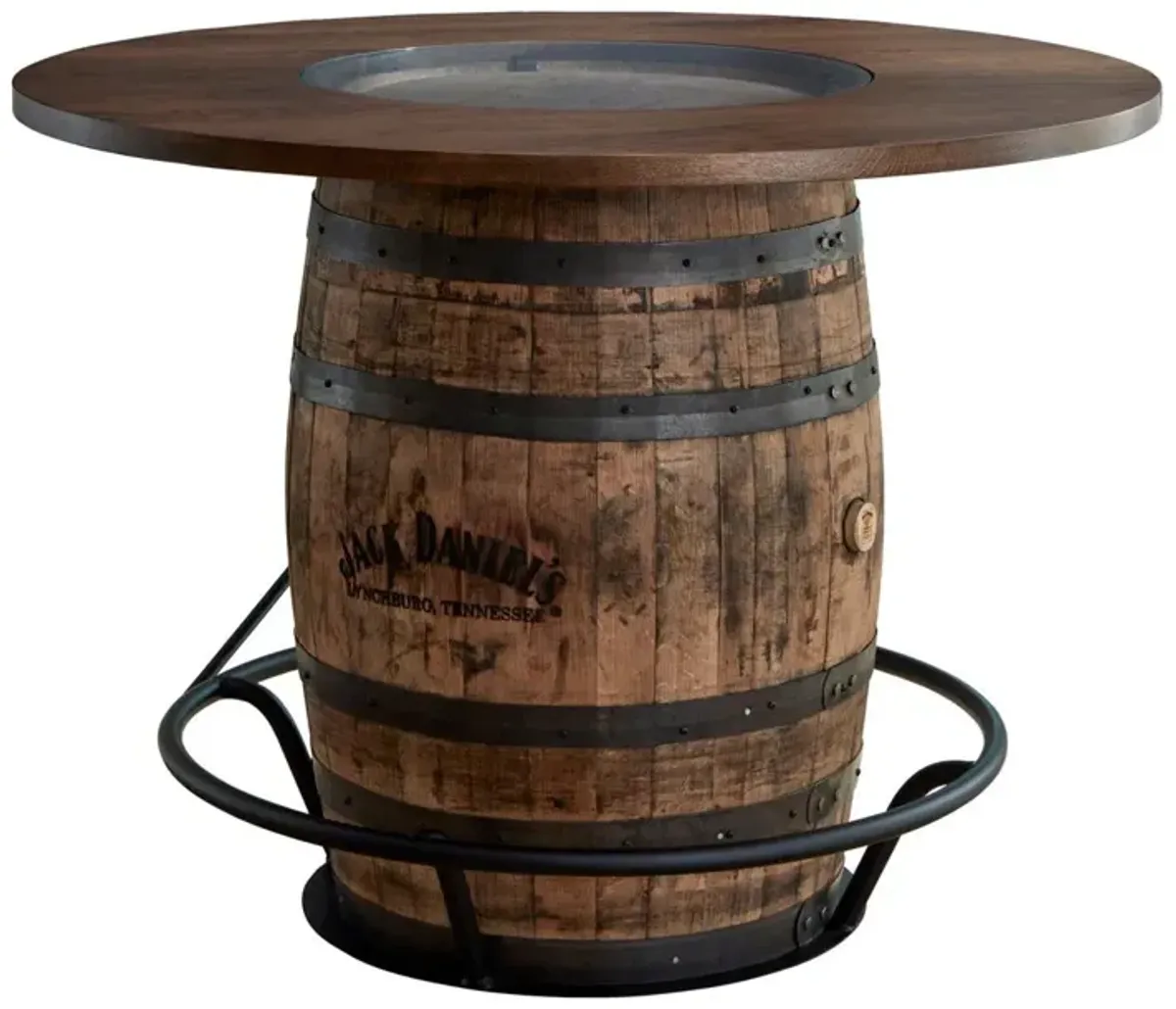 Whiskey Barrel Table