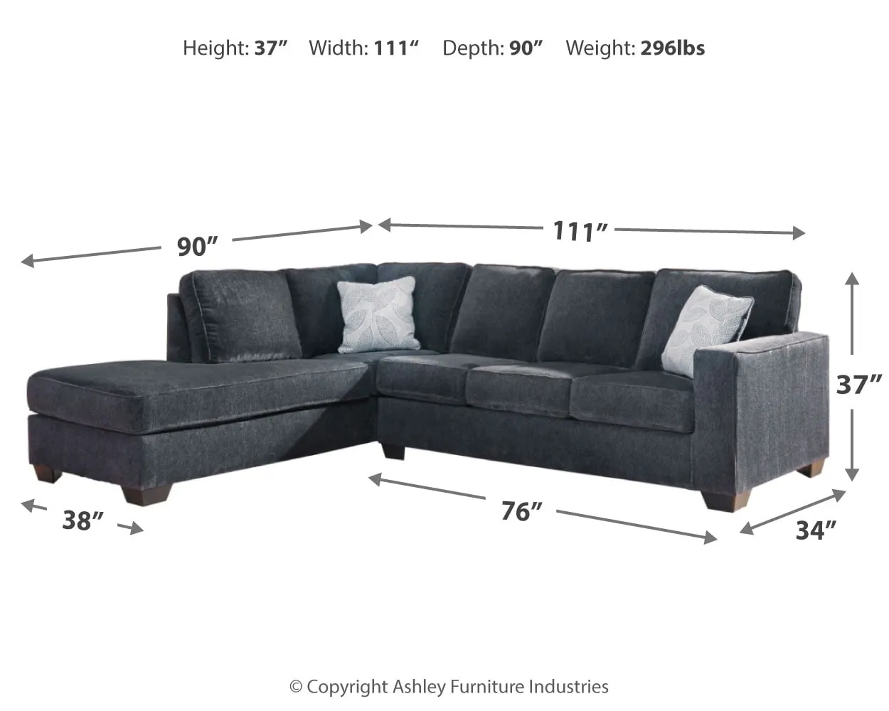 Altari 2-Piece Sleeper Sectional