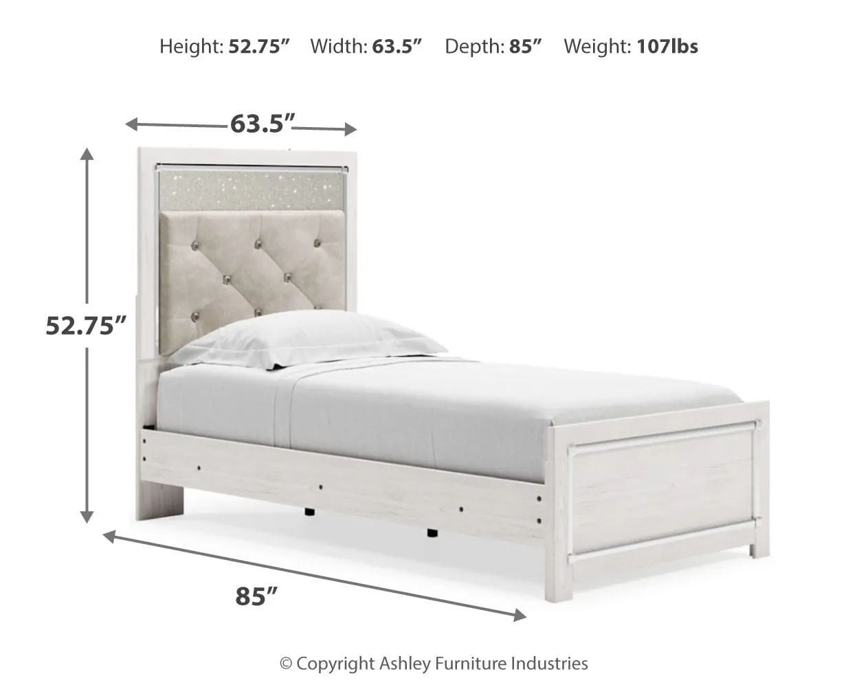 Altyra Twin Panel Bed