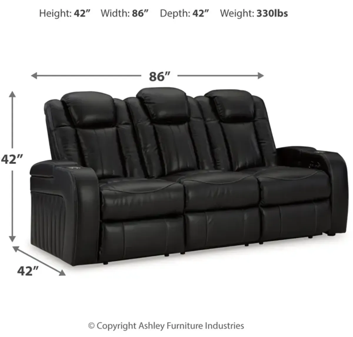 Caveman Den Power Reclining Sofa