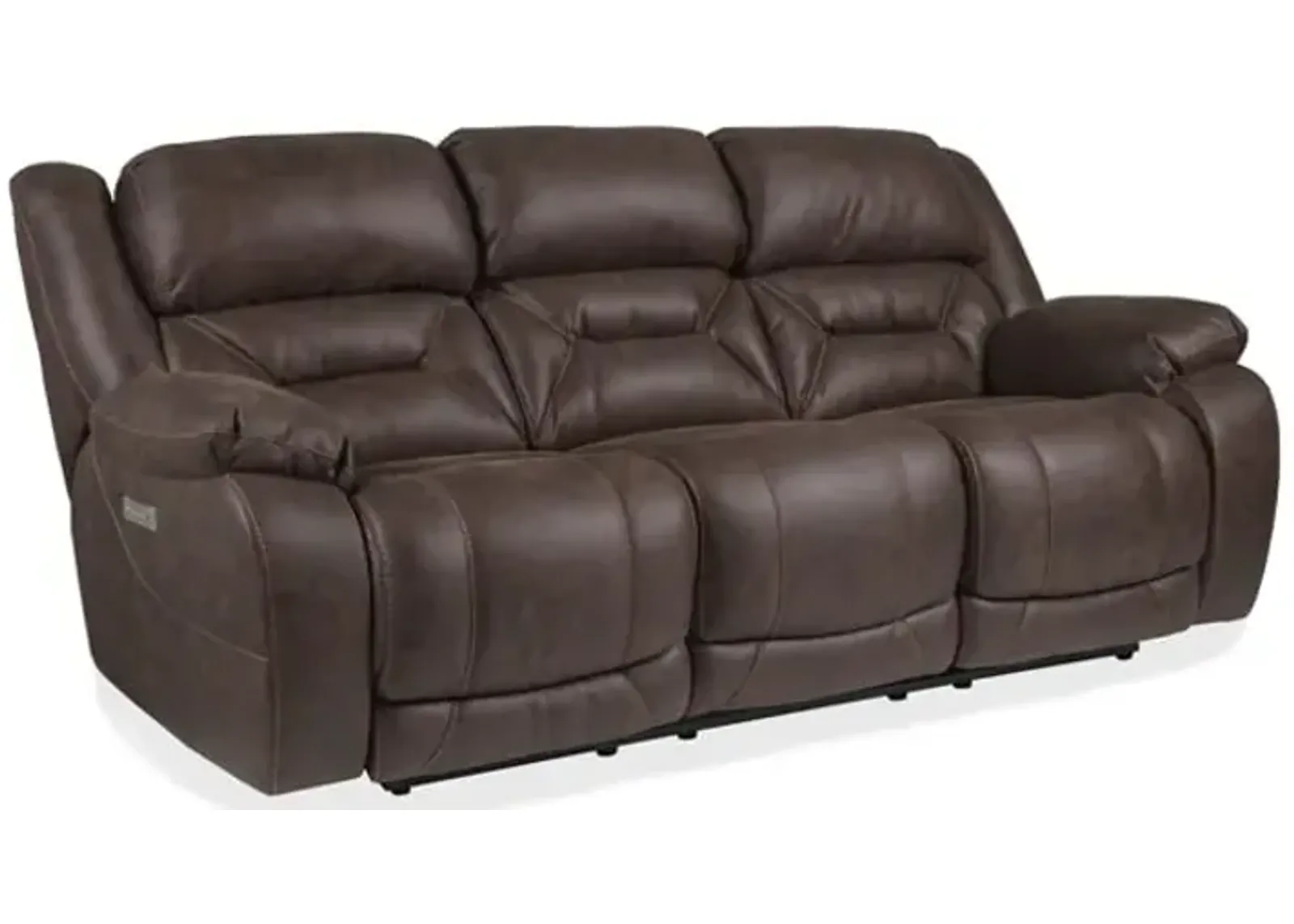 Rhodes Zero Gravity Triple Power Sofa - Walnut