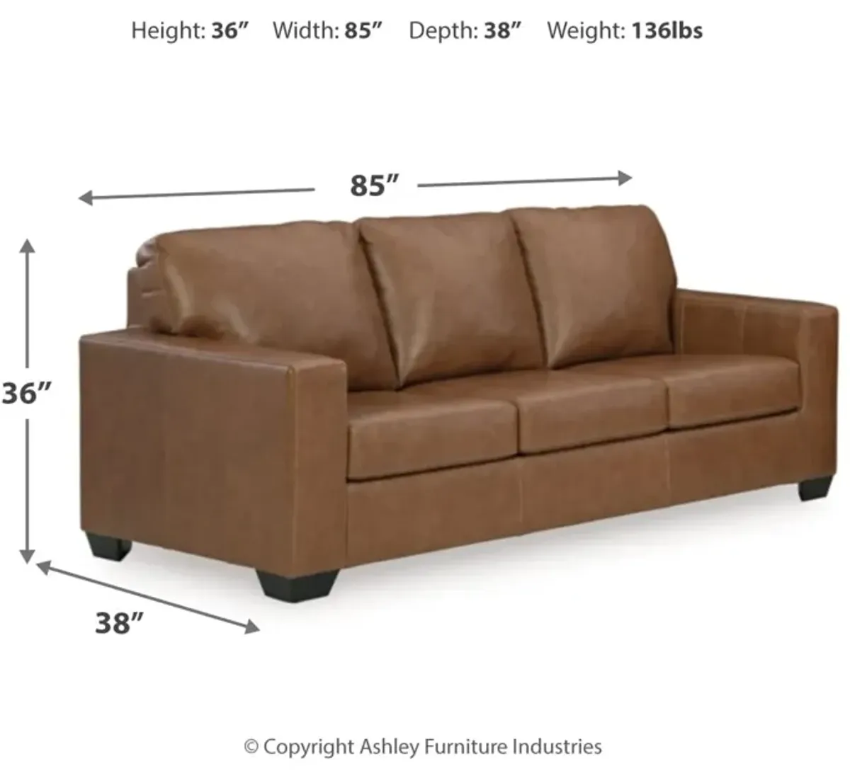 Bolsena Leather Sofa