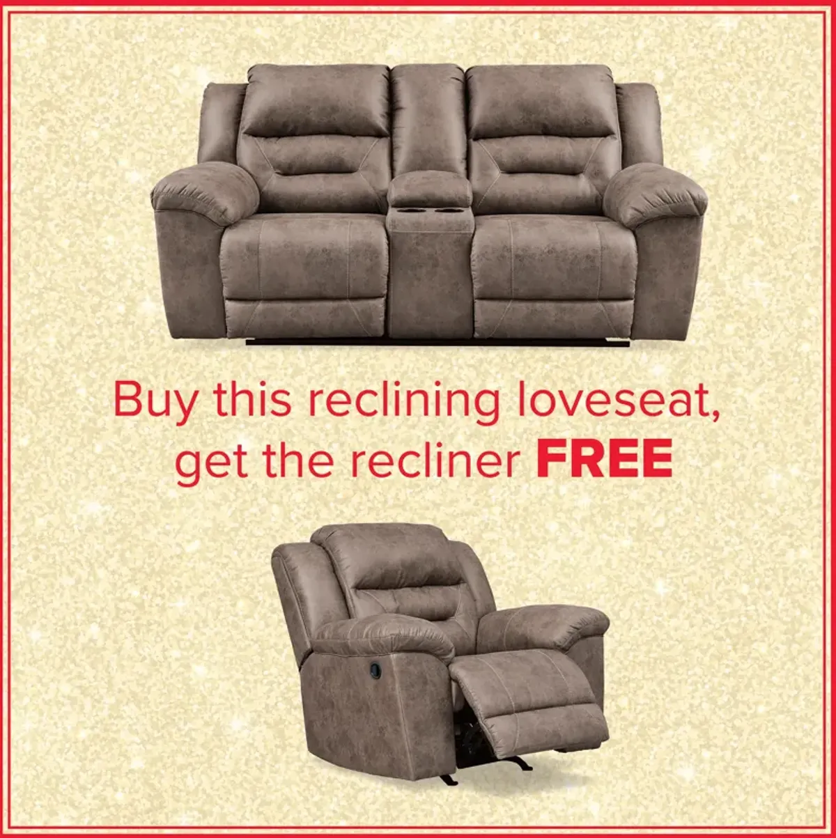 Stoneland Reclining Loveseat And Free Recliner