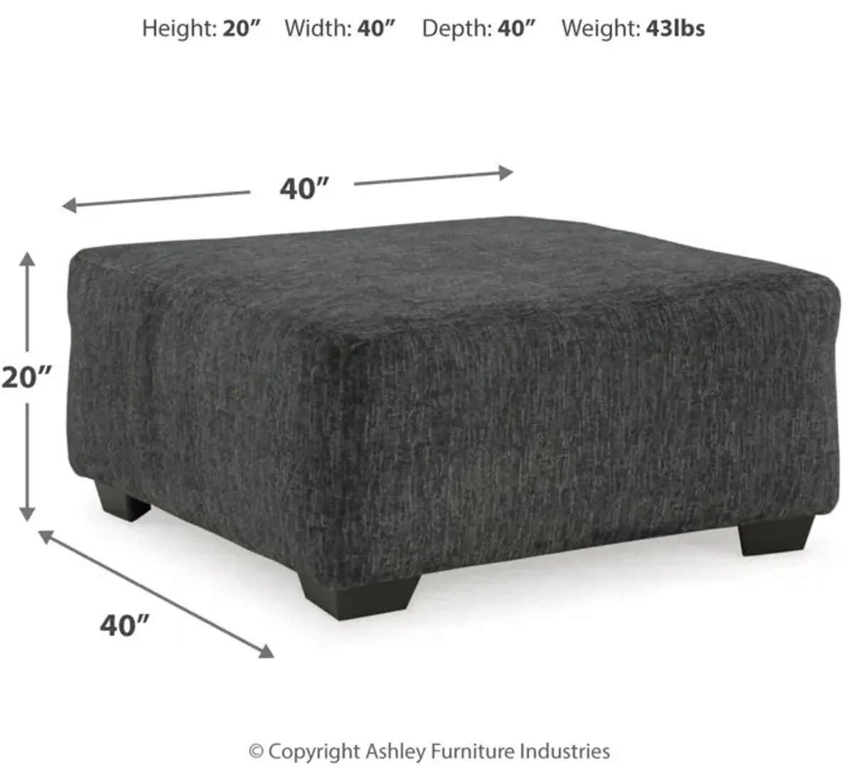 Biddeford Oversized Accent Ottoman